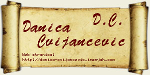 Danica Cvijančević vizit kartica